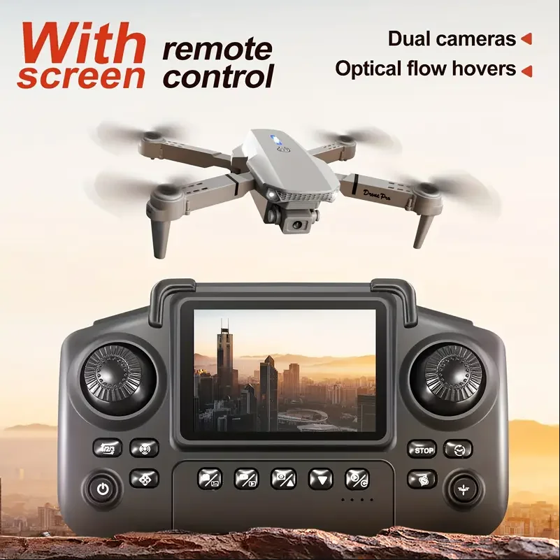 2025 E88 ドローン HD デュアルカメラ、画面操作で - Eachine Drone E58 のレビューと価格