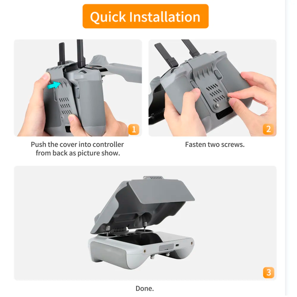 スクリーンプロテクターシェル DJI RC/RC2 リモコン - Drone Battery Case のレビューと価格
