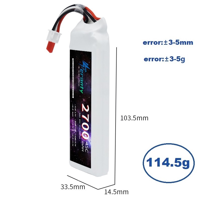 Tプラグ付きLiPoバッテリー、rc、fpv、飛行機、ヘリコ - Drone Battery Lipo のレビューと価格
