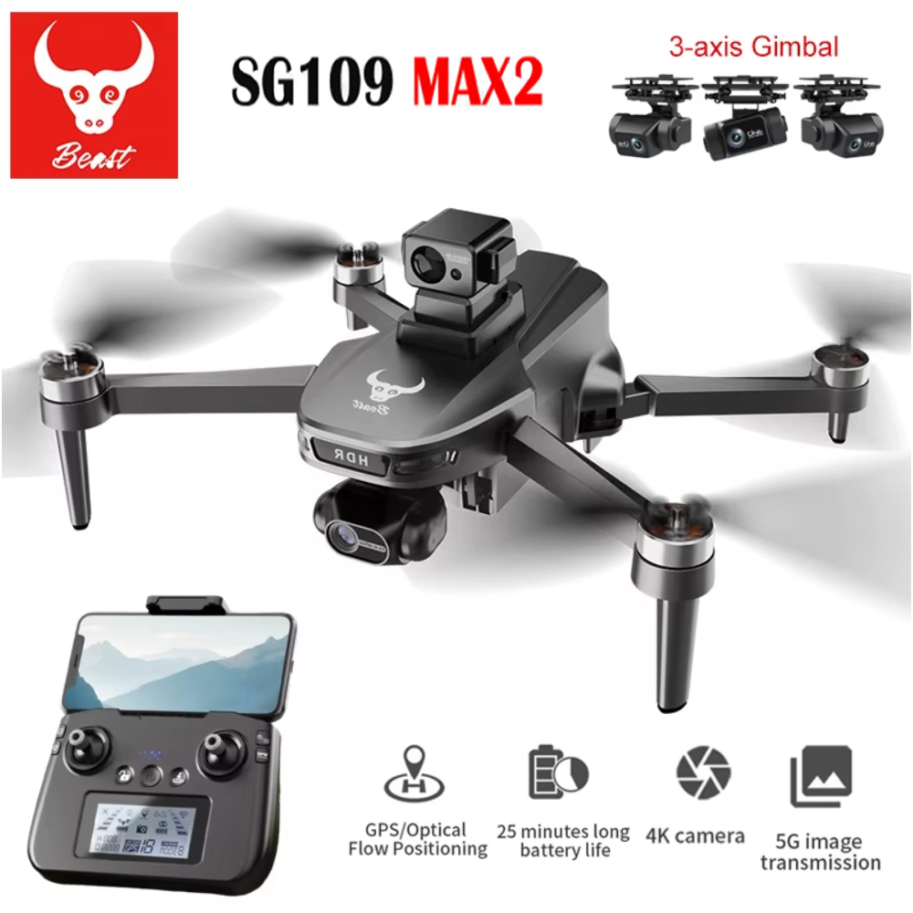 プロフェッショナルドローンsg109max2 fpv,8kカ - Jjrc Drone X12 のレビューと価格