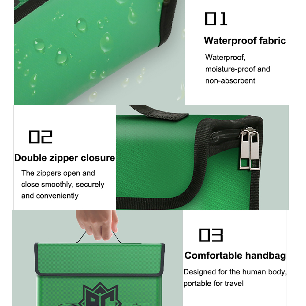 Ovonic LiPo バッテリーセーフバッグポータブルハン - Drone Battery Case のレビューと価格