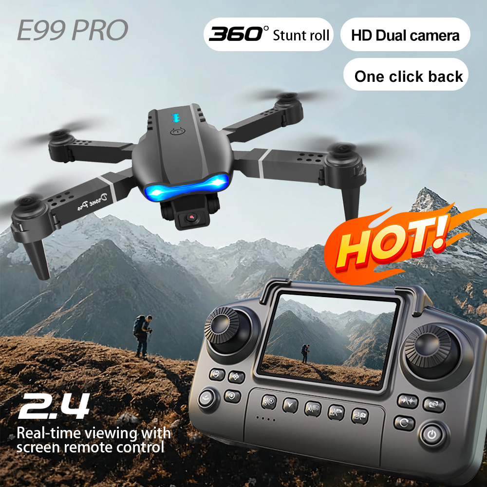 空中ドローン デュアルレンズスイッチ ジェスチャー撮影 ビュ - Drone Battery Case のレビューと価格